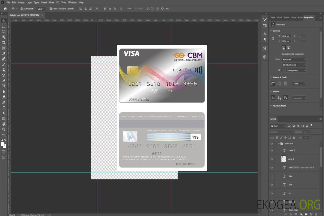 Carte de crédit Visa de la Banque commerciale des Maldives des Maldives template Carte de crédit Visa de la Banque commerciale des Maldives des Maldives template